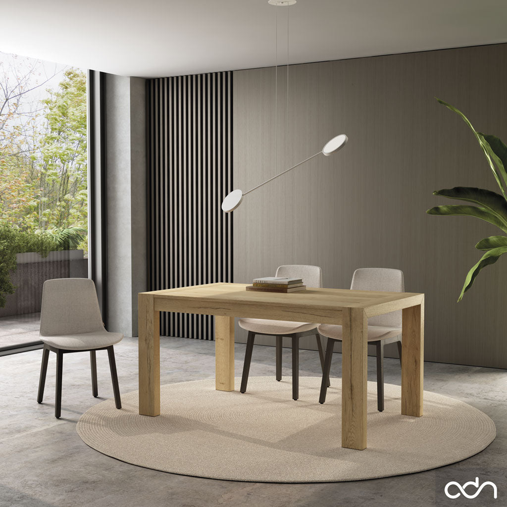 Mesa extensible comedor una o dos alas