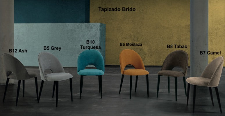 Silla comedor respaldo redondeado